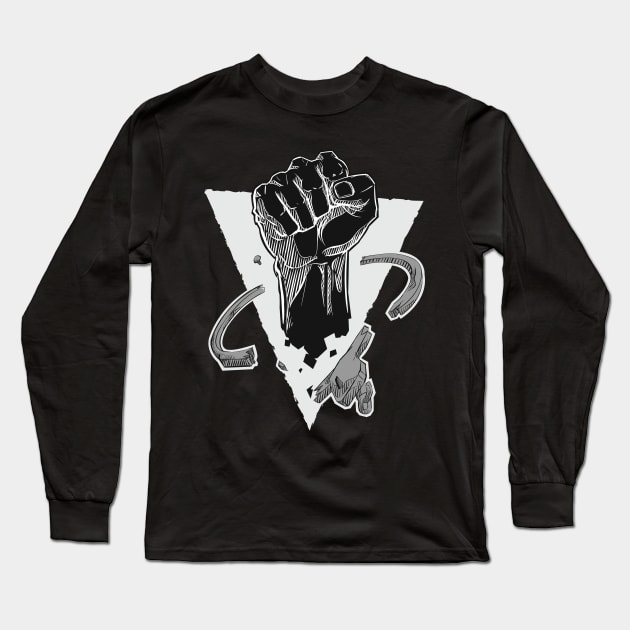 Strength for Justice and Equality Long Sleeve T-Shirt by RMuertoDesigns